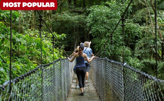 arenal hanging bridges guided hike most popular