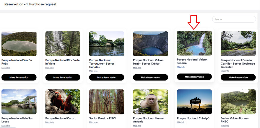how to purchase tenorio volcano national park tickets