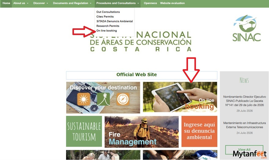 how to purchase tenorio volcano national park tickets online