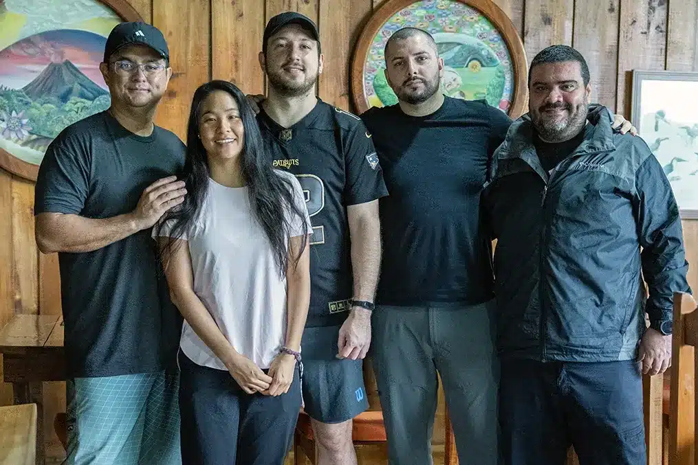 The Mytanfeet team together in Costa Rica